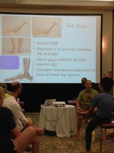 Clinicans getting to know their feet: a scene from our lab session